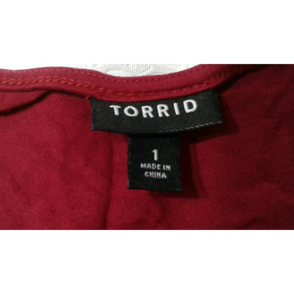 Torrid Women's burgundy Dress plus size 1 - Picture 6 of 7